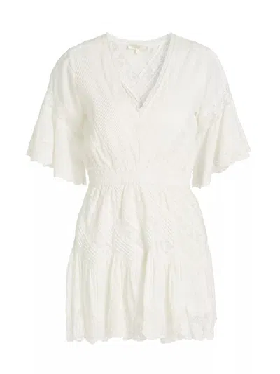 Love Moschino Loveshackfancy Women's Calamina Dress, Bright White