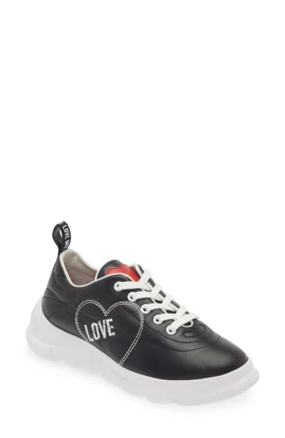 Love Moschino Low Top Sneaker In Black