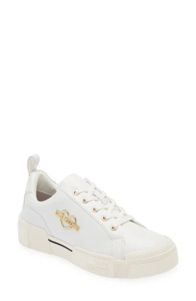 Love Moschino Low Top Sneaker In White
