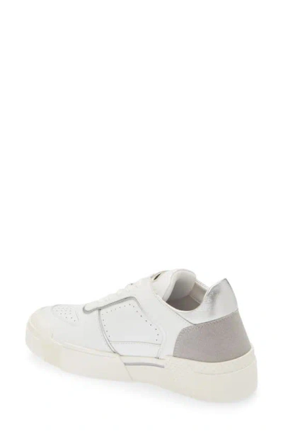 Love Moschino Low Top Sneaker In White/ Silver