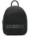 Love Moschino Maxi-lettering Backpack In Black