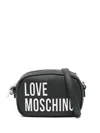 Love Moschino Maxi-lettering Cross Body Bag In Black