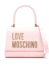 Love Moschino Maxi Lettering Tote Bag In Pink