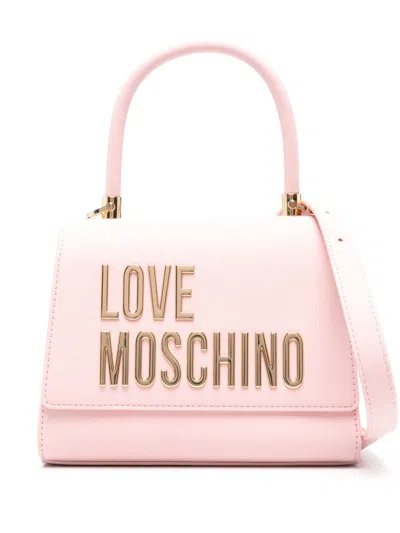 Love Moschino Maxi Lettering Tote Bag In Pink