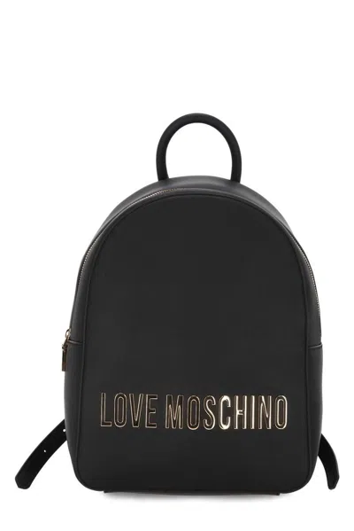 Love Moschino Maxi-lettering Zipped Backpack
