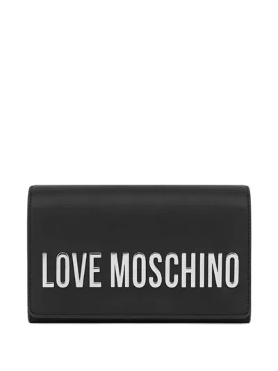 Love Moschino Maxibolso Lettering Chain Shoulder Bag In Brown