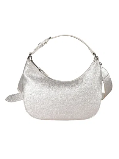 Love Moschino Hobo Bag In Silver