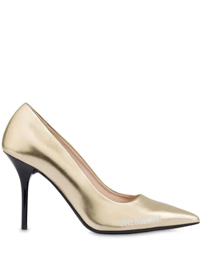 Love Moschino Metallic Pumps In ゴールドトーン