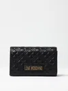 Love Moschino Shiny Shoulder Bag In Black