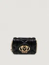 Love Moschino Quilted Smart Daily Bag Embossed In Black