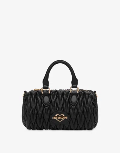 Love Moschino Mini Quilted Bag In Black