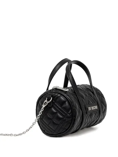Love Moschino Mini Quilted Shoulder Bag In Black
