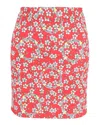 Love Moschino Mini Skirt In Floral Print Cotton In Multi