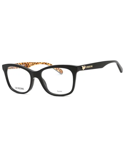 Love Moschino Moschino Women's Mol517 52mm Optical Frames In Black