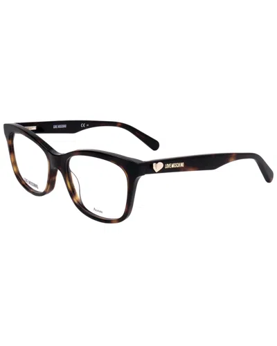 Love Moschino Moschino Women's Mol517 52mm Optical Frames In Black