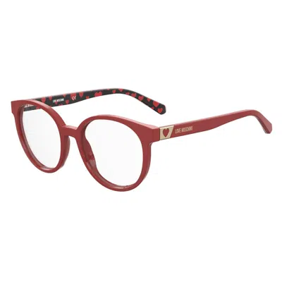Love Moschino Multicolor Acetate Frames In Red