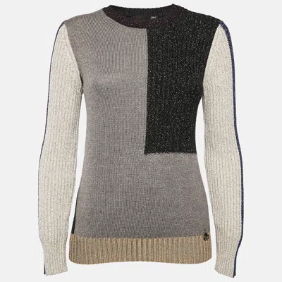 Pre-owned Love Moschino Multicolor Lurex Knit Sweater S