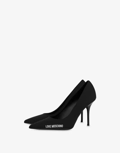 Love Moschino Neoprene Rubber Logo Pumps -