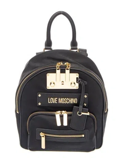 Pre-owned Love Moschino Nylon Backpack In Blue