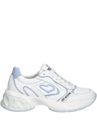Love Moschino Panelled Sneakers In White