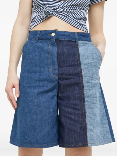 Love Moschino Patchwor-design Shorts In Multi