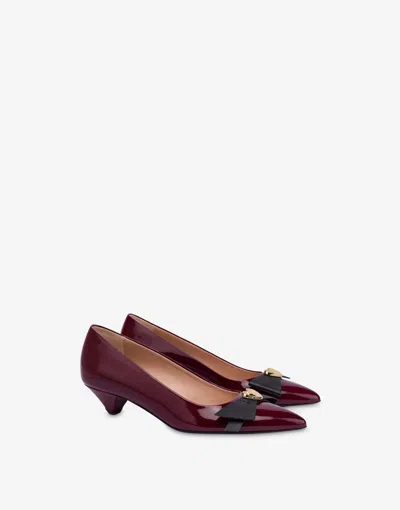 Love Moschino Patent Leather Pumps In Red