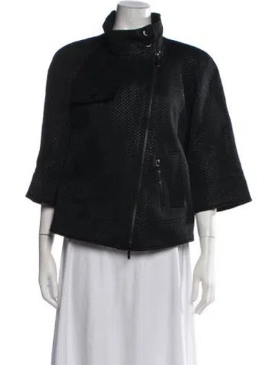 Pre-owned Love Moschino Patterned Jacket W/ Tags In Black