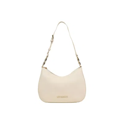 Love Moschino Pebbled Polyurethane Shoulder Bag In Neutral