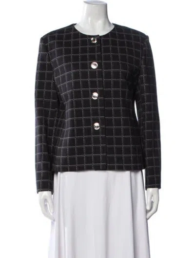 Pre-owned Love Moschino Plaid Print Jacket In Multicolor