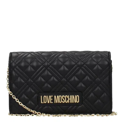Love Moschino Pochette Woman Polyurethane Black