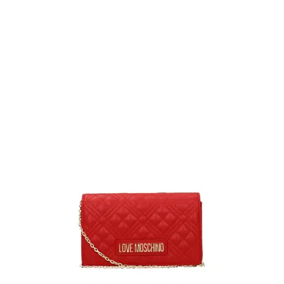 Love Moschino Pochette Woman Polyurethane Red