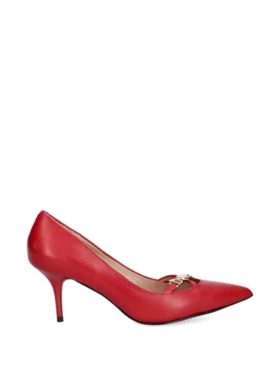 Love Moschino Pointed-toe Chain Pumps In Multi