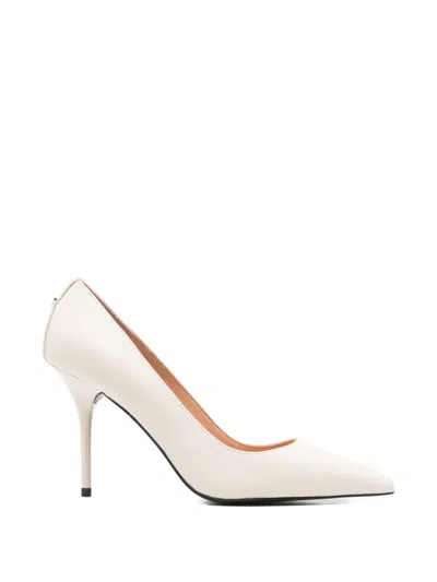 Love Moschino Pointed-toe Heeled Pumps In Neutral