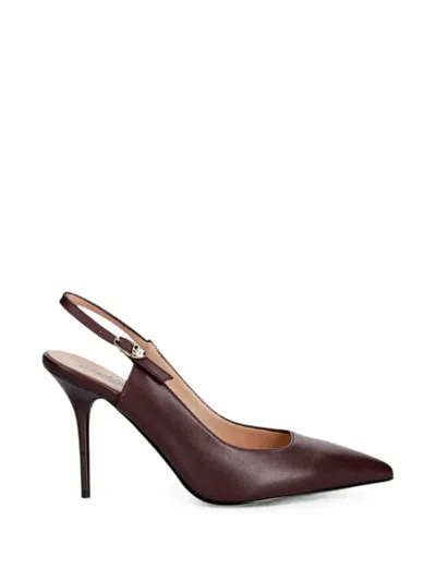 Love Moschino Pointed-toe Slingback Pumps In Brown
