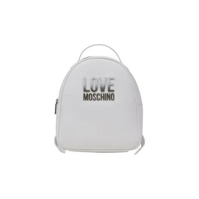 Love Moschino Polyethylene Women's Backpack In White