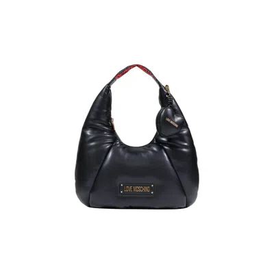 Love Moschino Polyurethane Shoulder Bag In Black