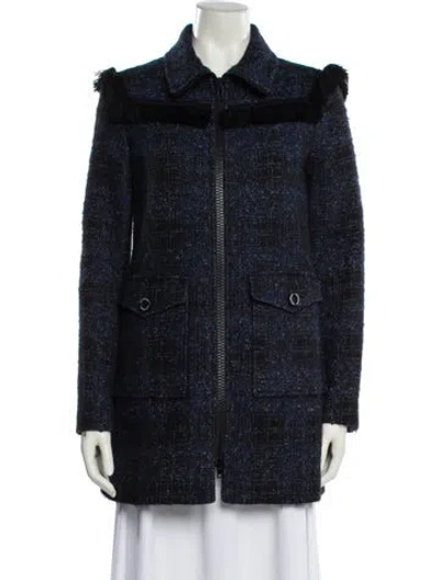 Pre-owned Love Moschino Printed Jacket In Blue