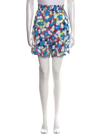 Pre-owned Love Moschino Printed Knee-length Shorts In Blue