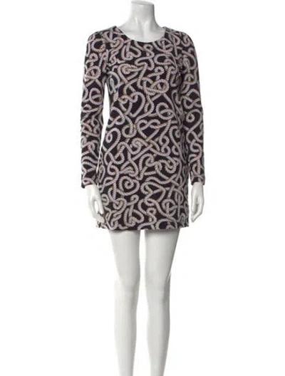 Pre-owned Love Moschino Printed Mini Dress In Multi