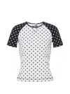 Love Moschino 프린트 테크니컬 저지 티셔츠 In White