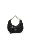 Love Moschino Quilted Shoulder Bag With Gold-tone Chain Handle In Black