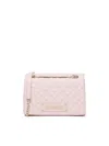 LOVE MOSCHINO QUILTED BAG WITH LOGO PLAQUE