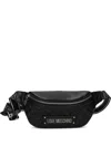 Love Moschino Quilted Belt Bag In Black