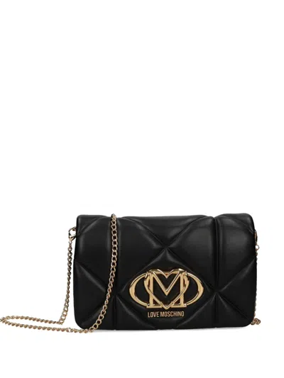 Love Moschino Quilted Chain Bag In Black