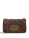 Love Moschino Quilted Chain Bag In Brown