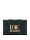 Love Moschino Quilted Chain Bag In Green