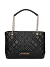 Love Moschino Quilted Chain Shoulder Bag In Black
