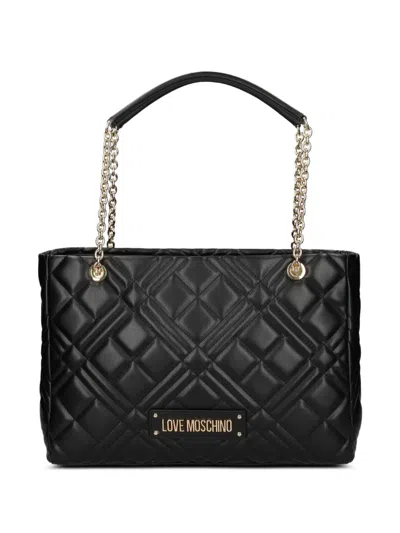 Love Moschino Quilted Chain Shoulder Bag In Black