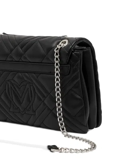 Love Moschino Quilted Chain Shoulder Bag In Black
