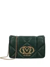 Love Moschino Quilted Chain Shoulder Bag In Green